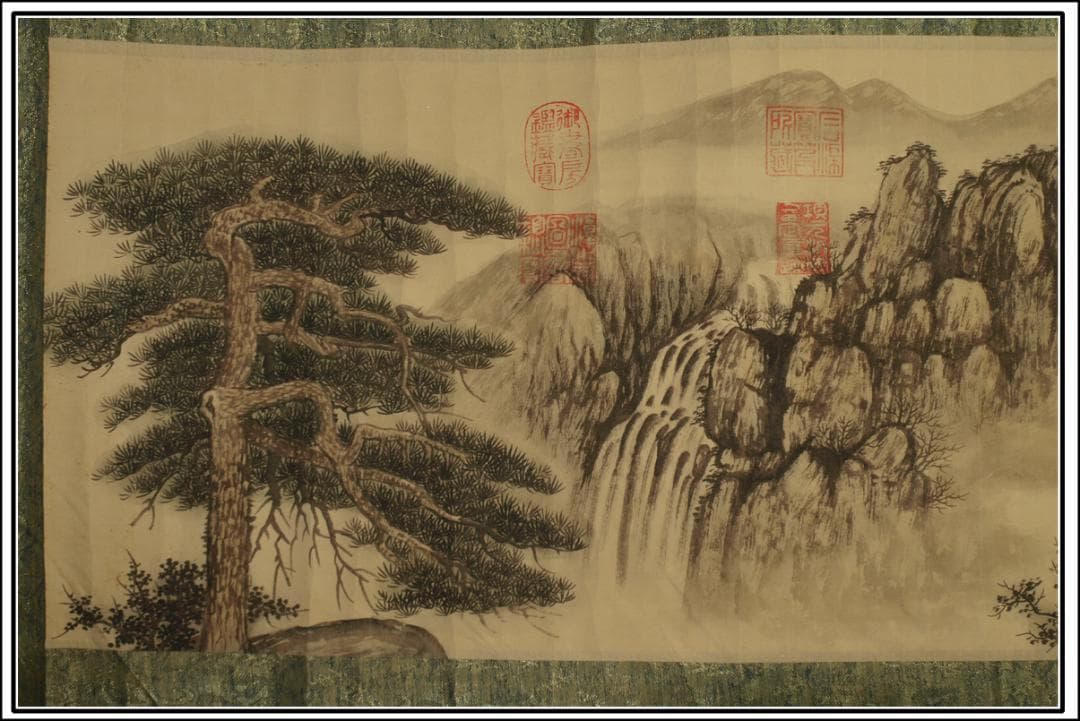 民間仕入れ品　中国宋時代の絵　激安骨董品　肉筆保証 BD413A5-2