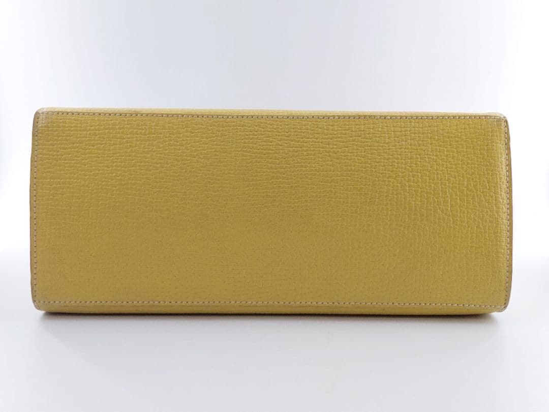 ヴィンテージ ロエベ LOEWE イエロー ハンドバッグ 現状品