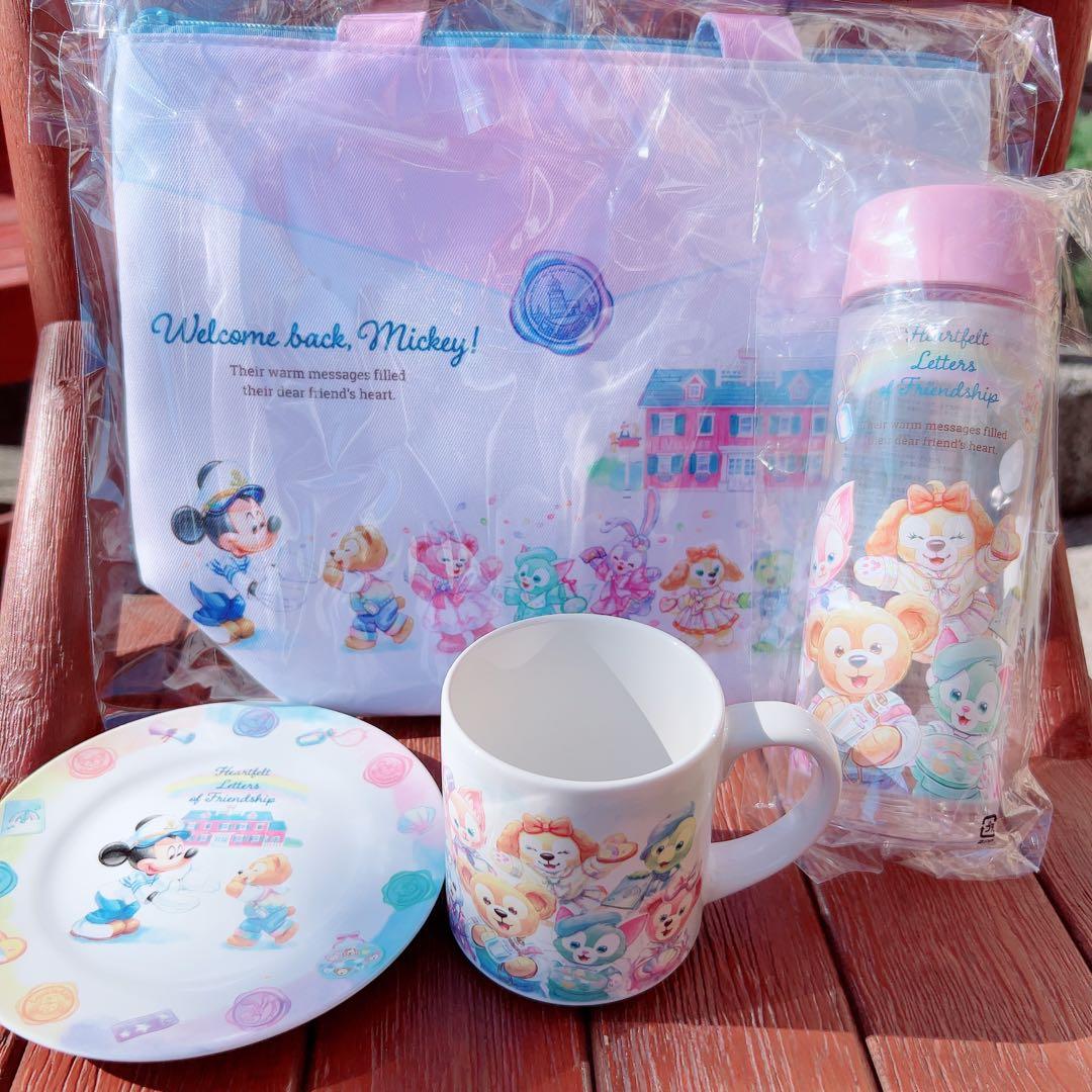 ダッフィーandフレンズ　スーベニア4点セット ダッフィーフレンズ 20周年 カラフルハピネス スーベニア 4点セット 未