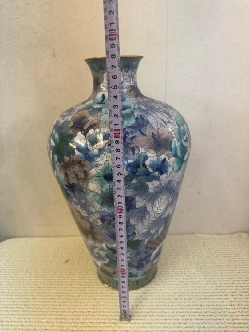 Myday公式アカウント01様専用 花器 花瓶 七宝焼 中国美術 置物 花入