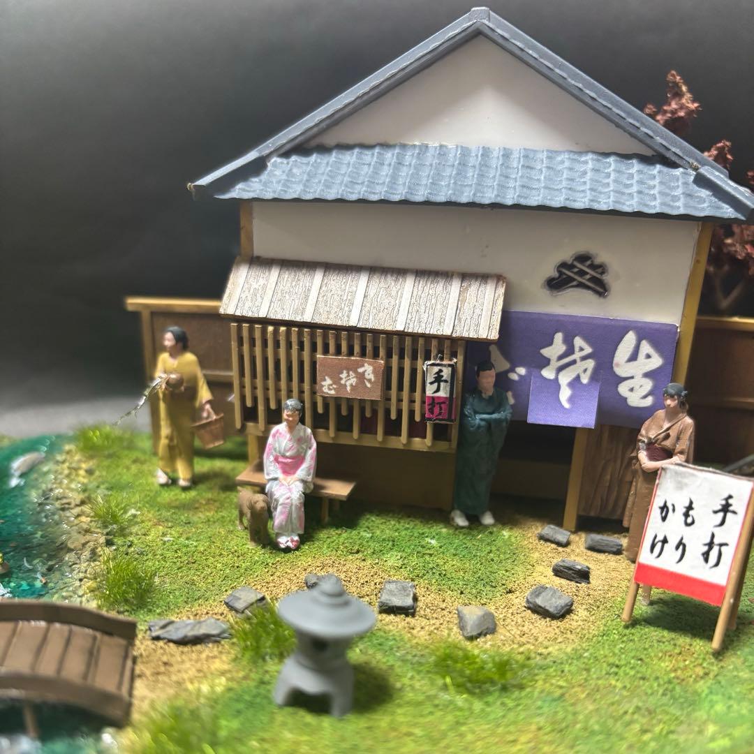 マイクロエース　風物詩　そば屋　完成品　ジオラマ