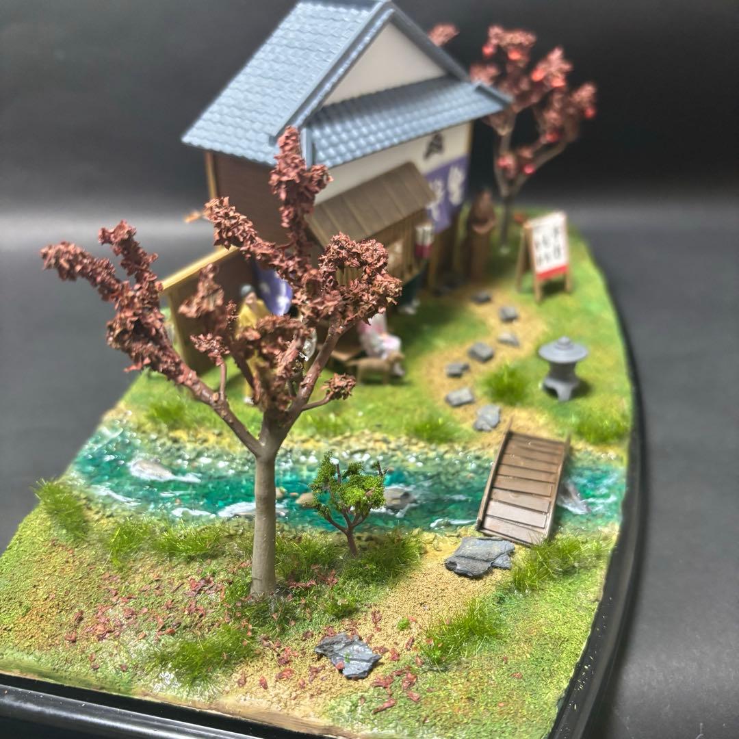 マイクロエース　風物詩　そば屋　完成品　ジオラマ