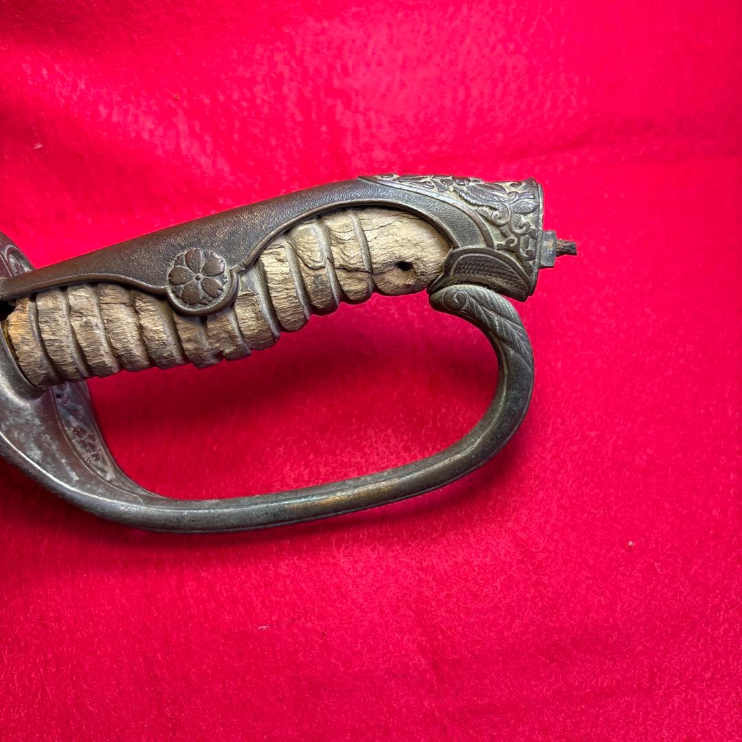 指揮刀 切断済み アンティーク 刃無し 旧日本軍？ 旧日本警察？