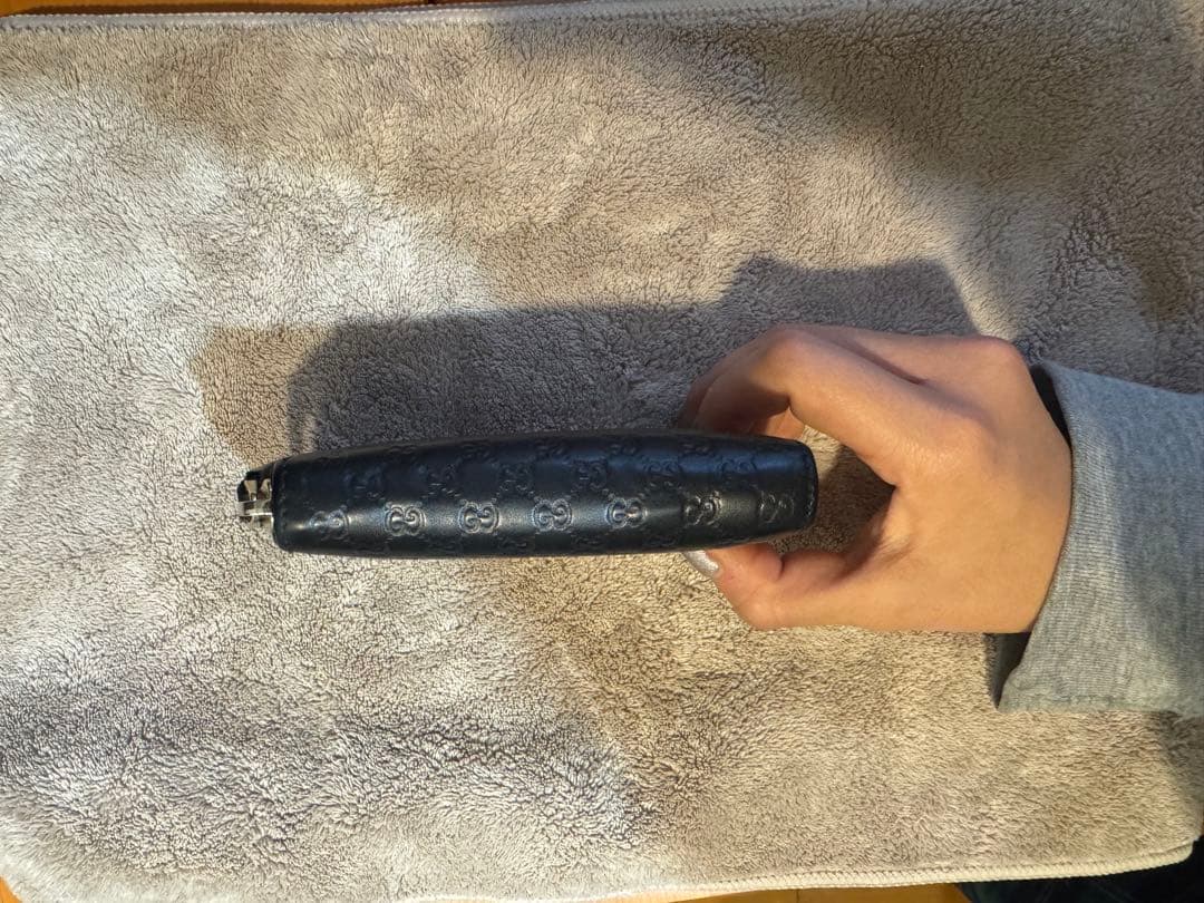 Gucci マイクロシマ ケース ブラック