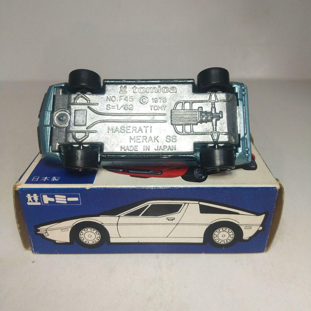 (3854)トミカ 青箱 日本製 マセラティ メラク SS 一般輸出