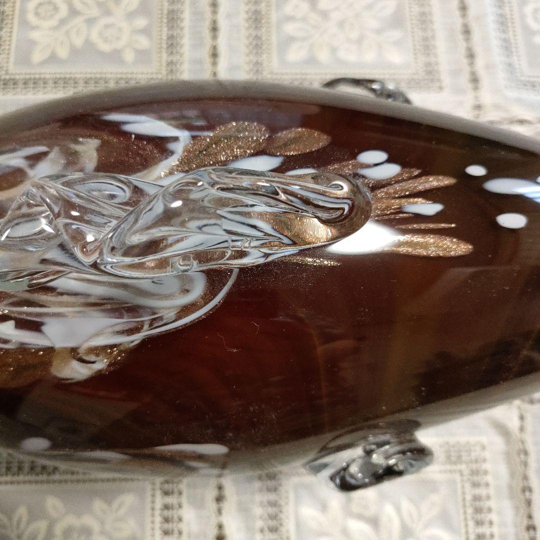 未使用 小樽北一硝子製『錦鯉』金箔