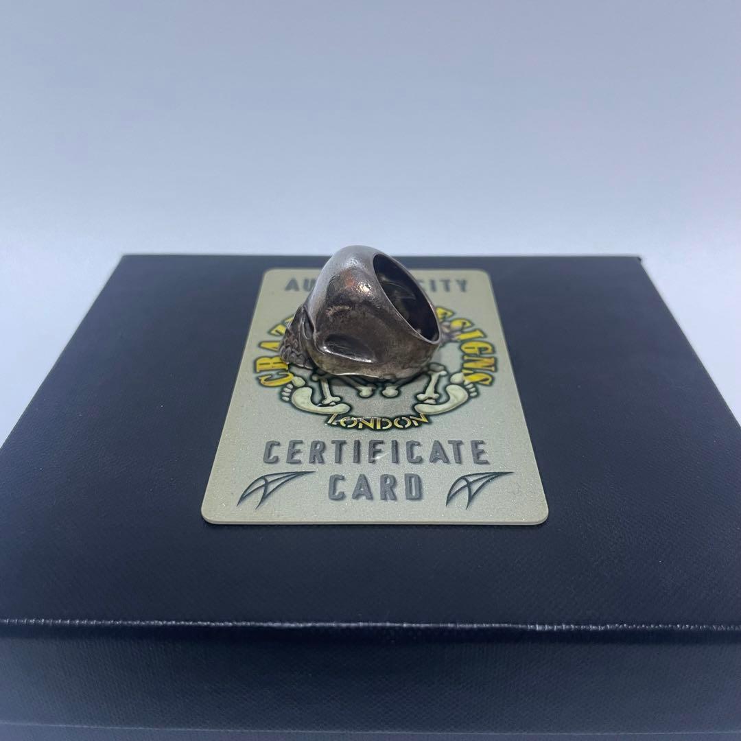 定価79640円 CRAZY PIG EVIL SKULL RING SMALL