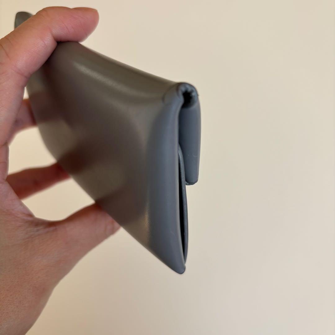 JIL SANDER レザーケース　グレー