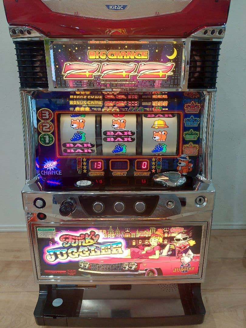 ファンキージャグラー実機5号機 スロット メダル約1,200枚 北電子 送料