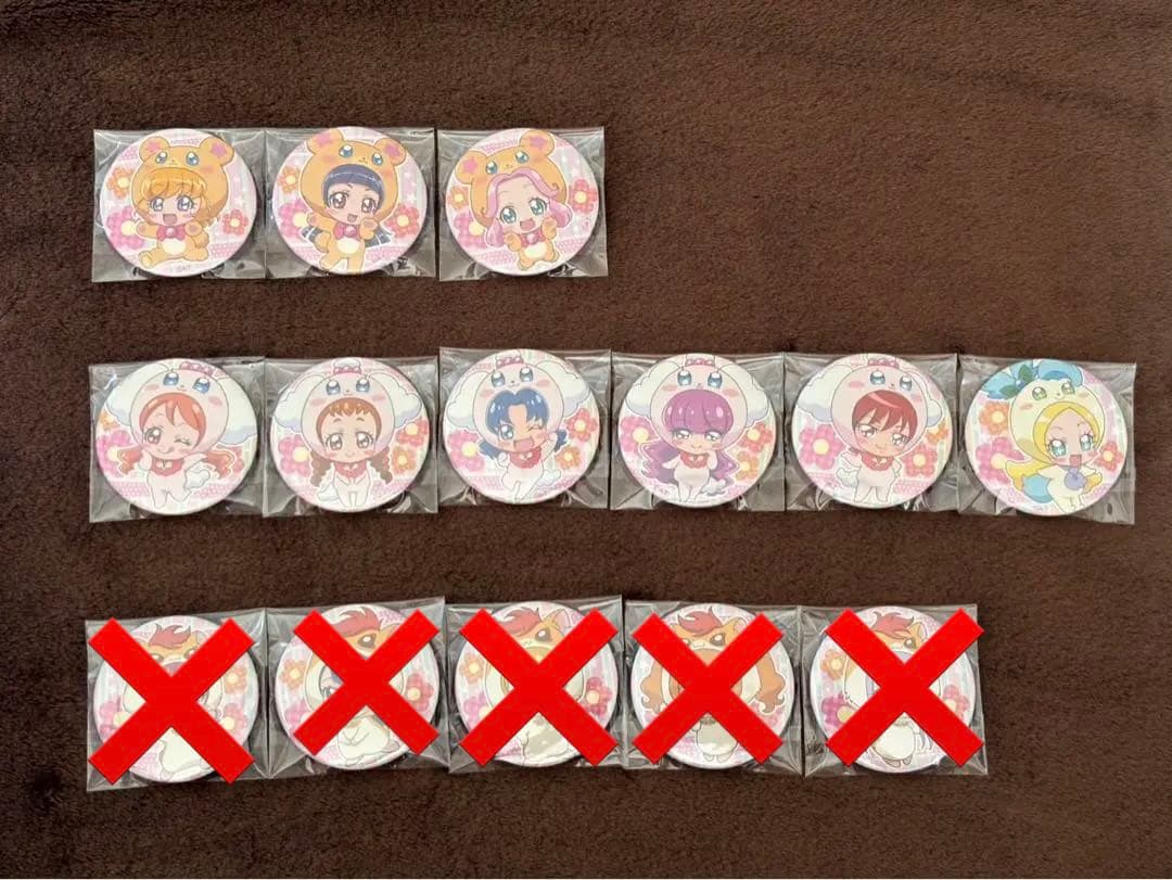 プリキュア　缶バッジ　ぷりきゅるみ缶バッジ　コンプリート