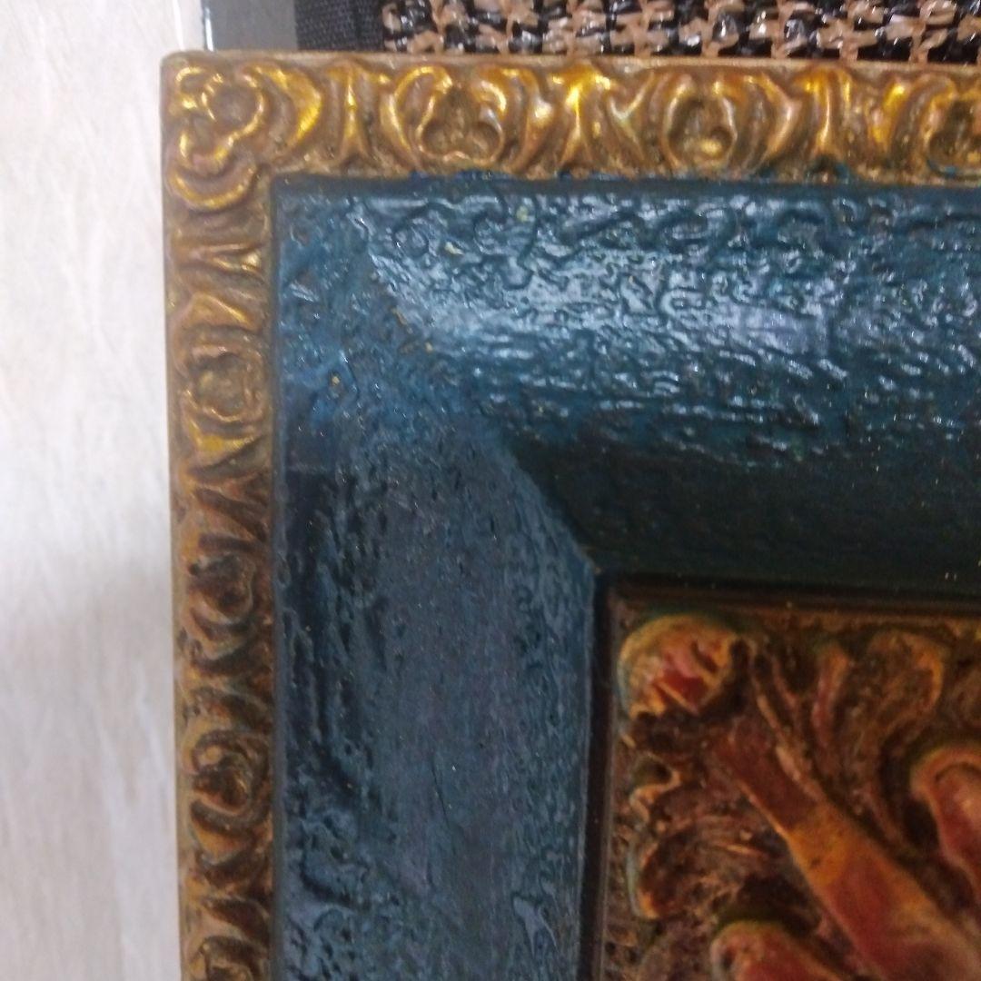 絵画　油彩画「錦木」示現会 荒木総一 　F6 　額装　原画　油絵　静物画　額