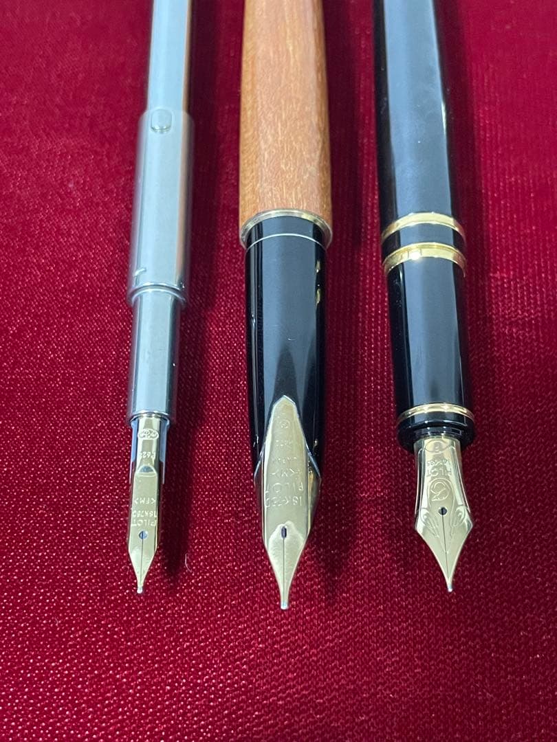 極美品 1972年製 初代 高級天然 イタヤカエデ 大型18K パイロット