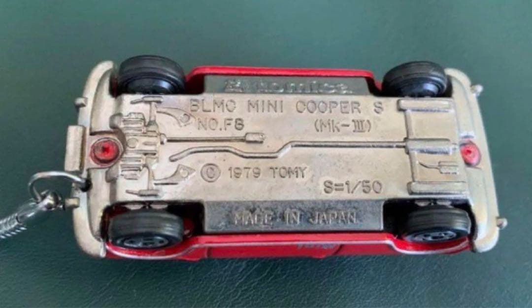 トミカ ミニクーパー キーホルダータイプ 赤/白ルーフ