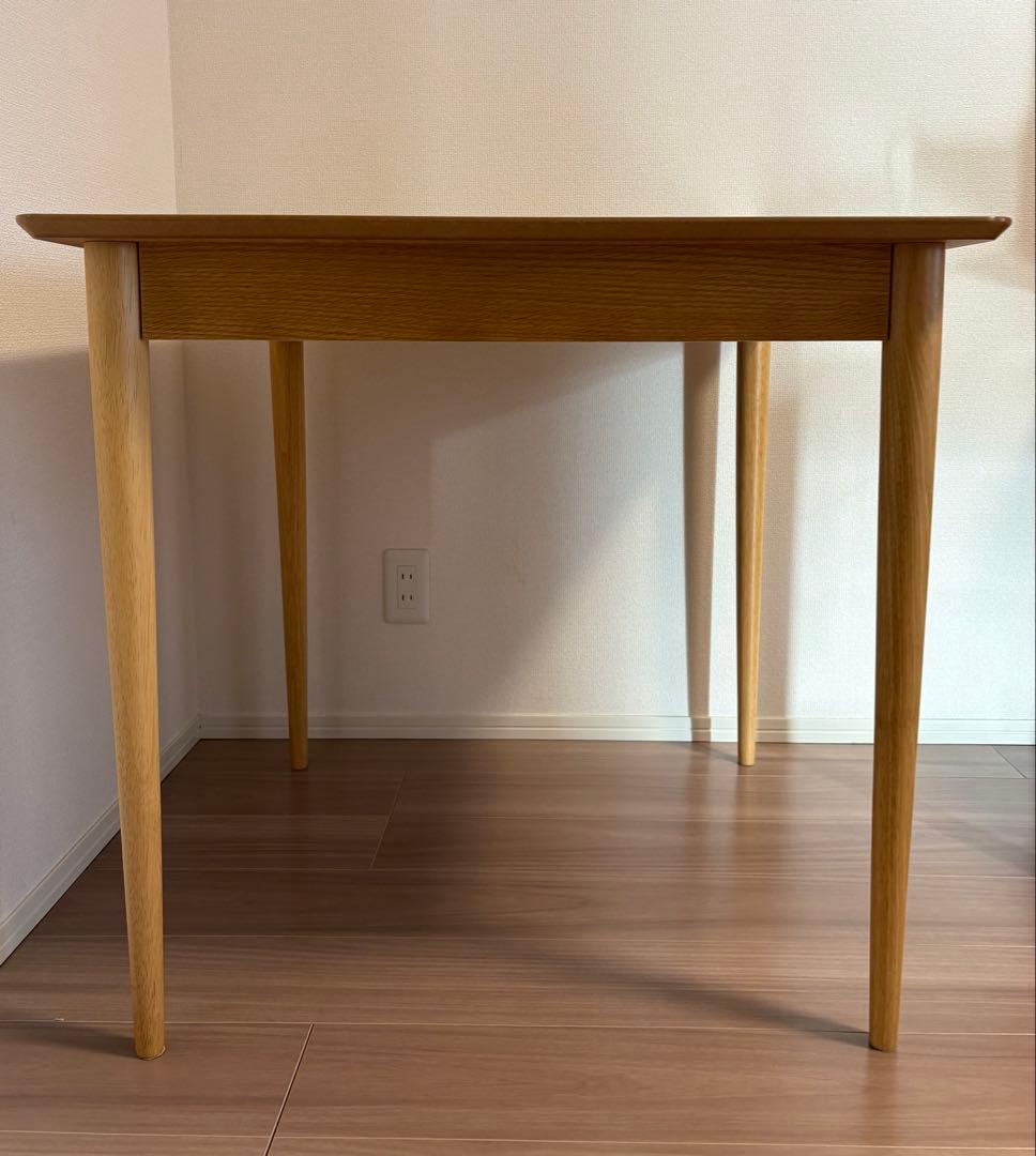 NOCEオーク調ダイニングテーブル 80×80