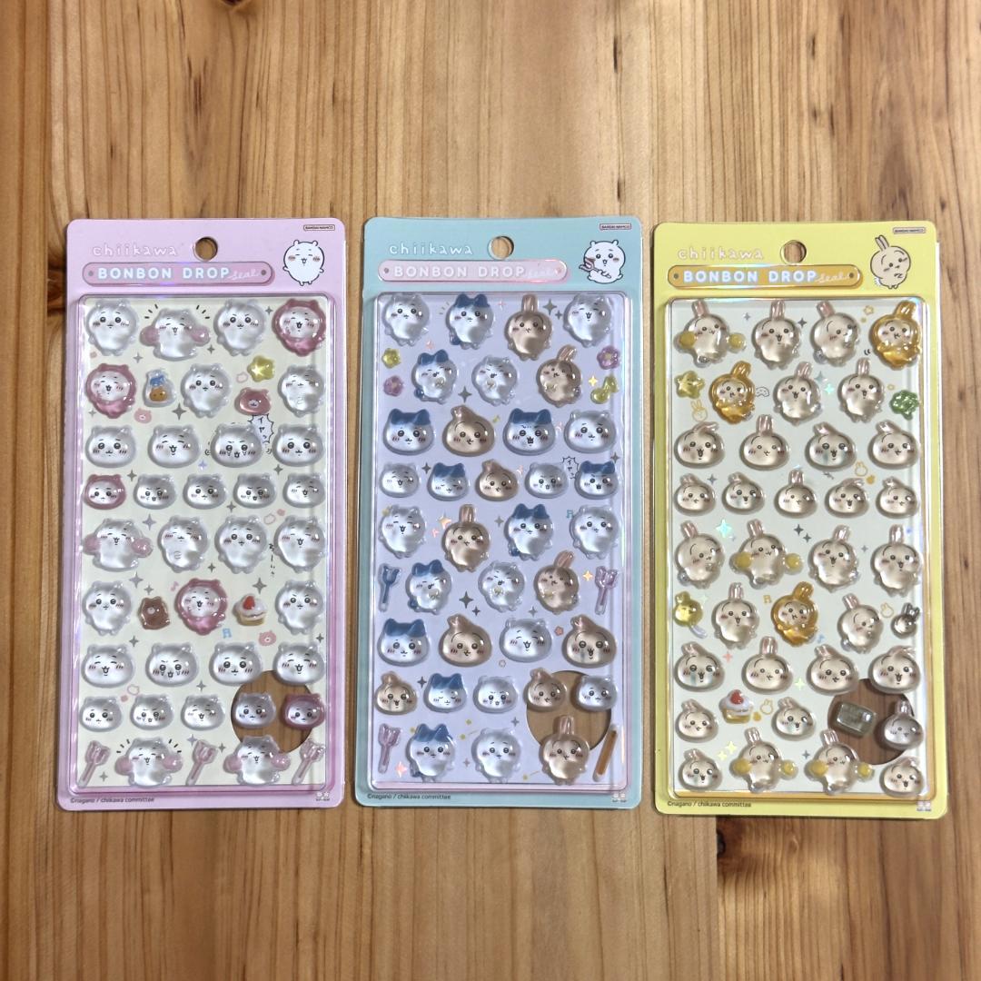 新品正規品】ボンボンドロップシール（ちいかわの3セット）｜サン