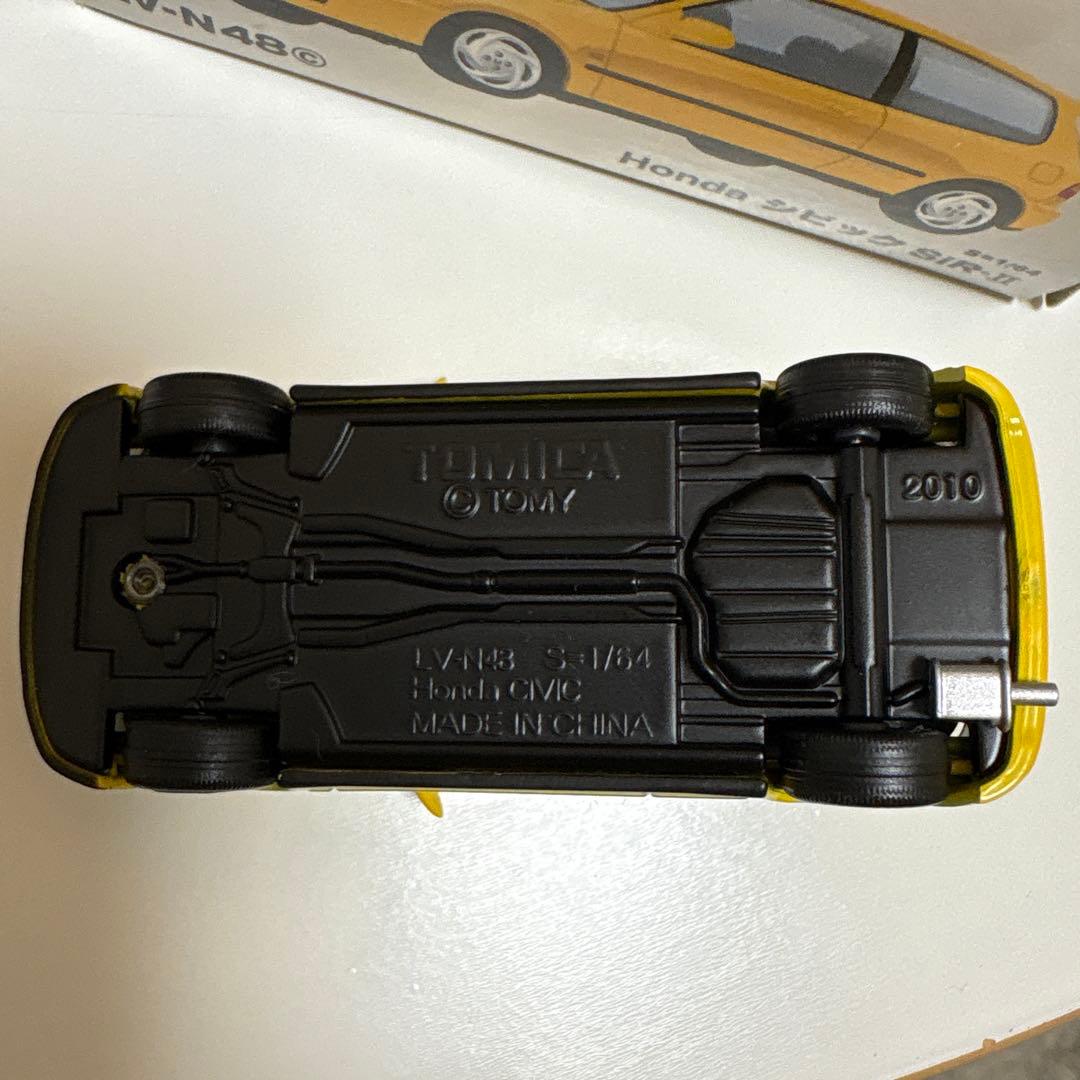 旧車 トミカ LV-N48cホンダ シビックSiR-II EG6 イエロー