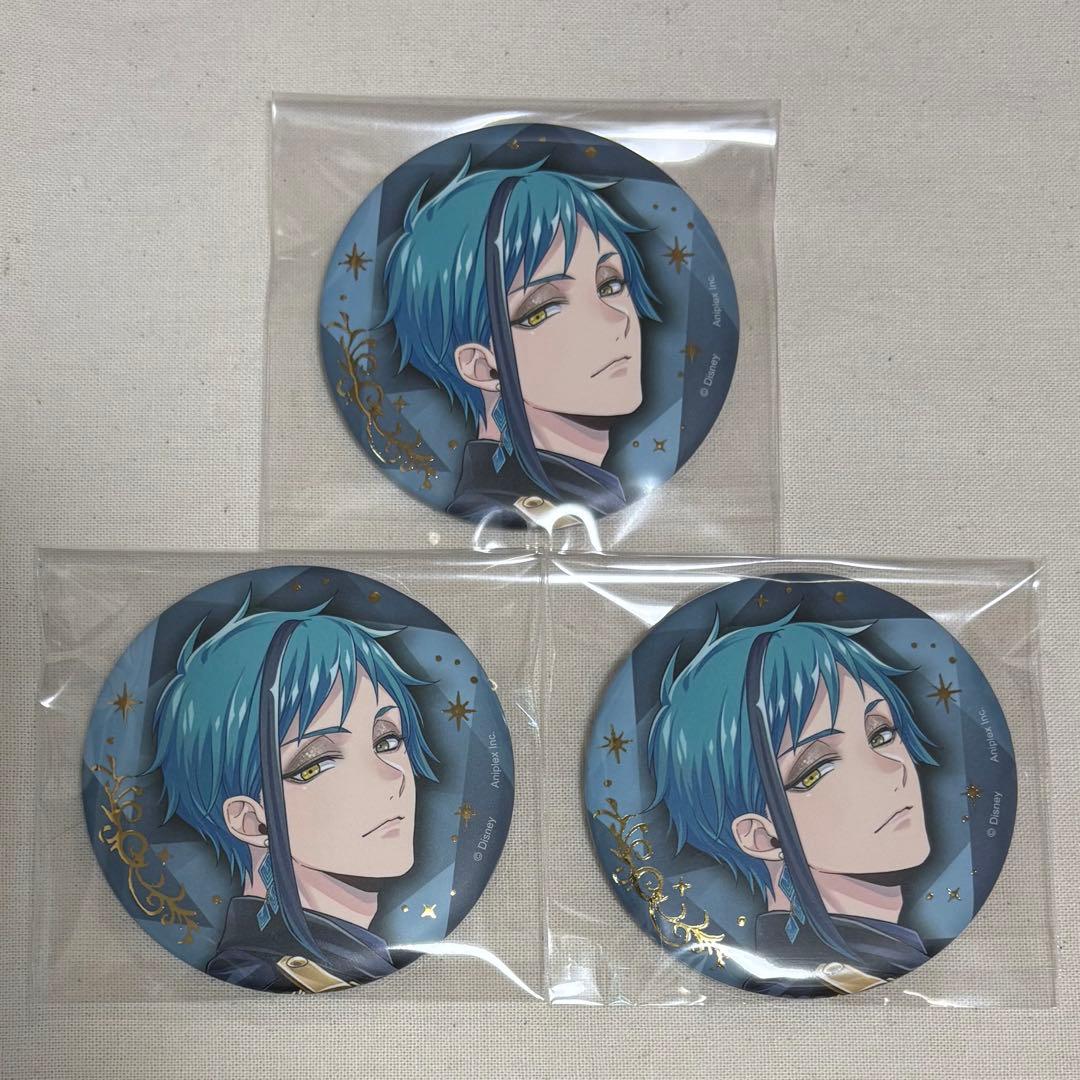 新品 ツイステ 5周年 フロイド ブレイジングジュエル 缶バッジ 6点