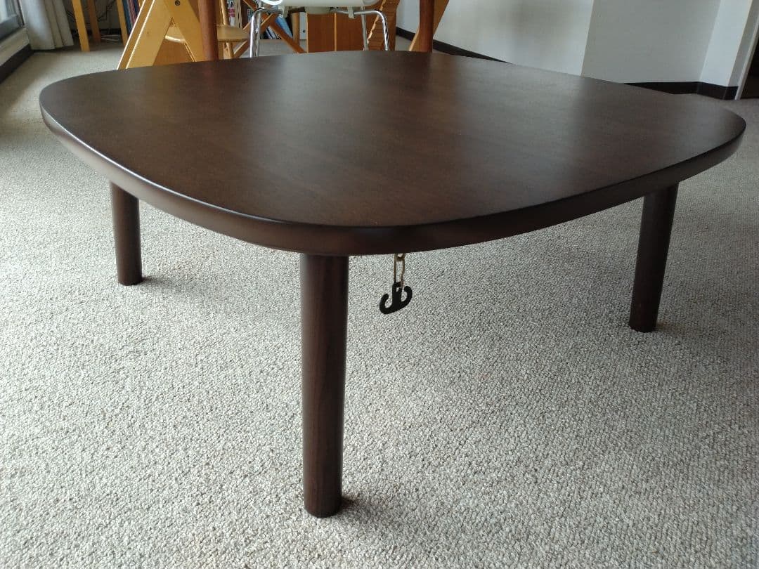 良品】MUJI無印 タモ材こたつ84cm正方形/ローテーブル机/座卓ちゃぶ台