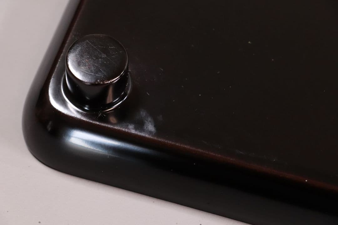 CL76 能登輪島塗 蔦金蒔絵 欅地 木地呂塗 足付四方膳 五客 木製漆器