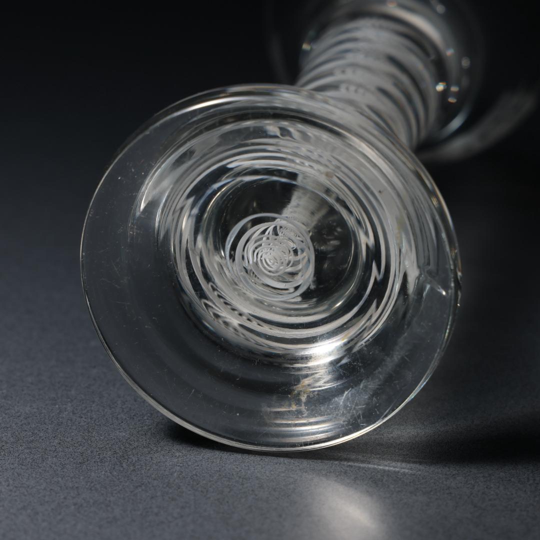 アンティークグラス ベネチア ツイストステムゴブレット トナカイ