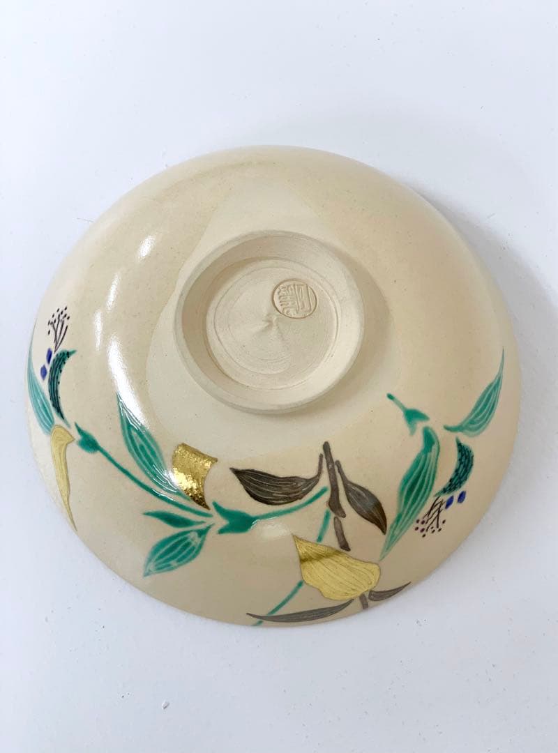 田中寿宝作 仁清写 露草茶碗 平茶碗 抹茶茶碗 茶道具 山尾梨奈 懐かしさの