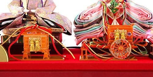新品 2025年度新作 雛人形 ひな人形（親王飾り）清玉作 赤茶白檀塗