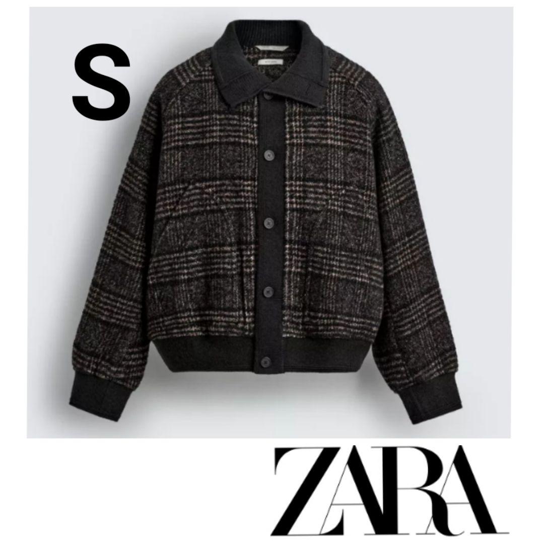 【ヨシユアル】完売品 ZARA リブ襟切り替えジャケット S ZARA - zara ザラ リブ襟切り替えジャケット Sの通販 by GR｜ザラなら