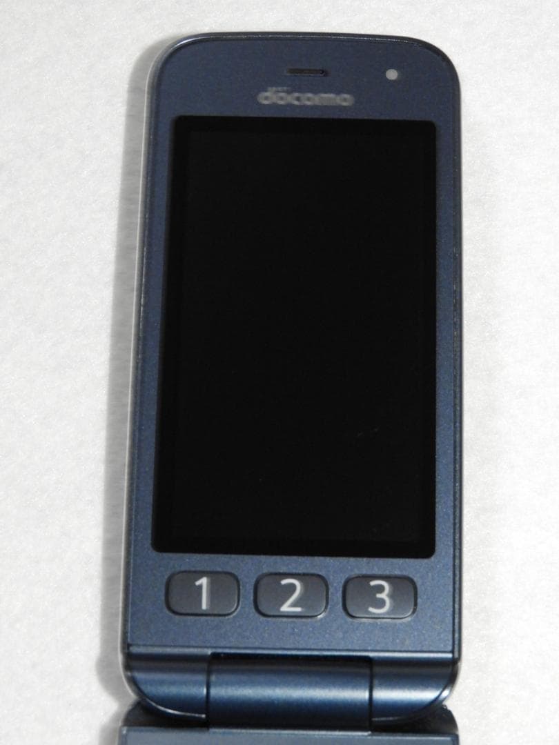 良品 FCNT らくらくホン F-01M ネイビー docomo 4G LTE