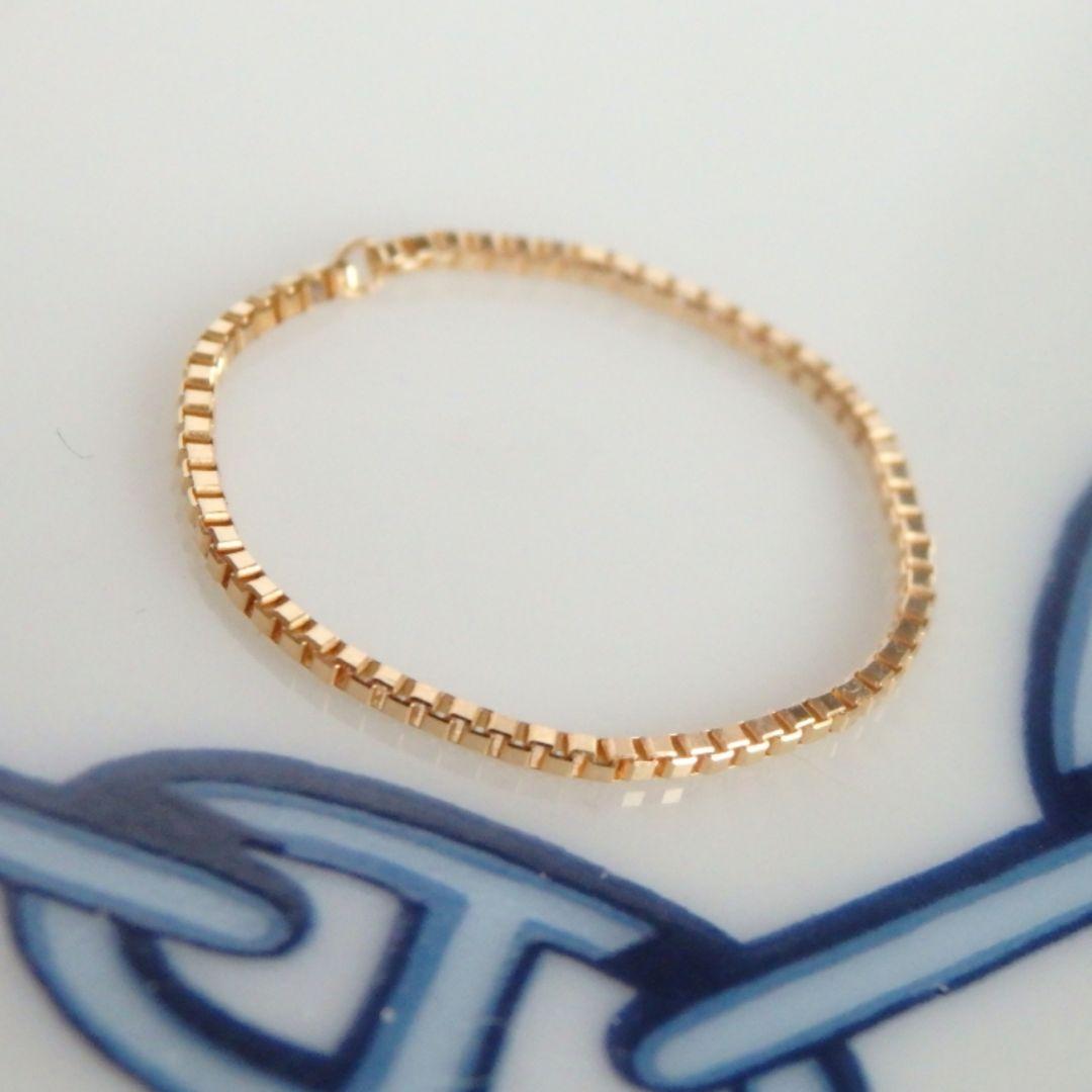 たか　k18リング　チェーンリング　ベネチアンチェーン　0.9㎜幅