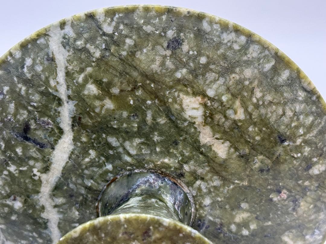 中国 砡製 高台皿 重さ675g 送料込み251113