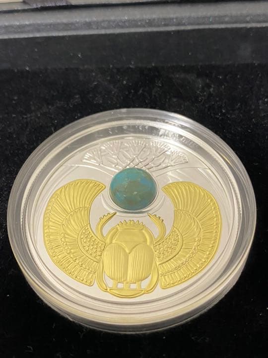 2017ニウエスカラベ天然ターコイズ999個限定銀貨