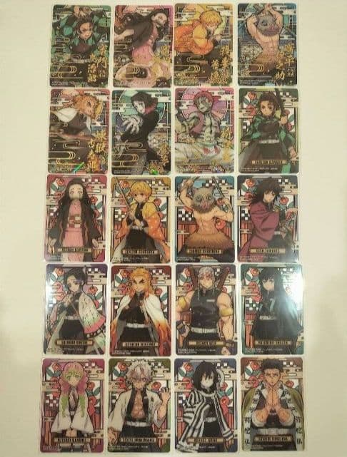 鬼滅の刃 ステンドグラスカード2 パック 1 パック 自販機 コンプ 61枚