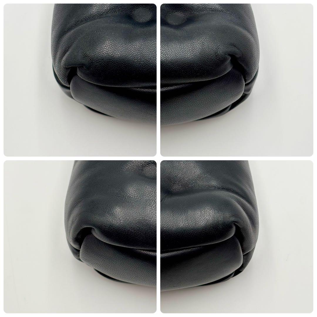 メゾンマルジェラ グラムスラム チェーンショルダーバッグ レザー ブラック