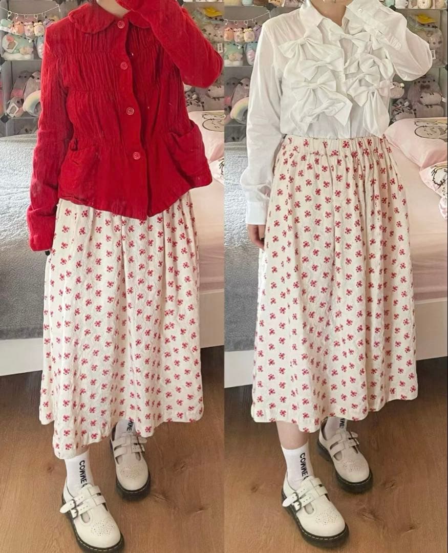 2021AW コムデギャルソンガール　刺繍スカート