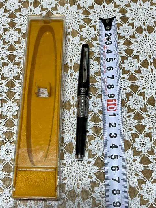 昭和レトロ　ぺんてる　シャーペン　ケース付き 送料無料 デッドストック 昭和レトロ ぺんてる テクニカⅡ サイド