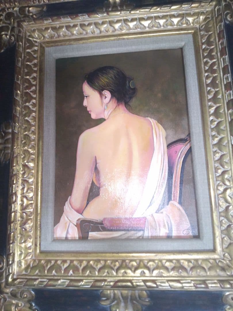 森本草介、絵画、油彩4F.美人画、裸婦、肉筆、高級額縁、高塚省吾、宮永岳彦。