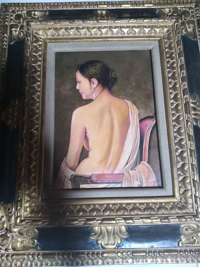 森本草介、絵画、油彩4F.美人画、裸婦、肉筆、高級額縁、高塚省吾、宮永岳彦。