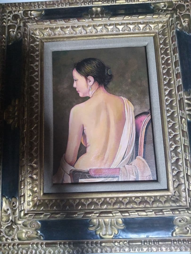 森本草介、絵画、油彩4F.美人画、裸婦、肉筆、高級額縁、高塚省吾、宮永岳彦。