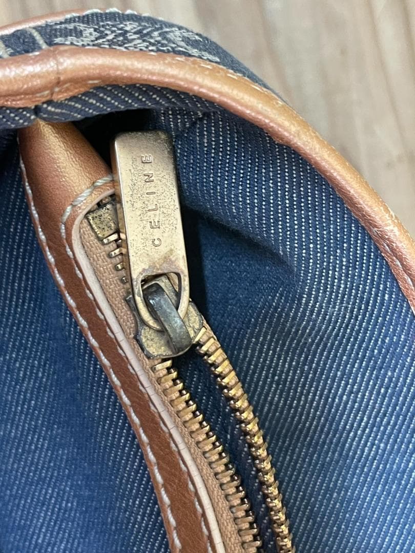 s*i様 CELINE セリーヌ パリ マカダム ブギーバッグ デニム ハンドバ