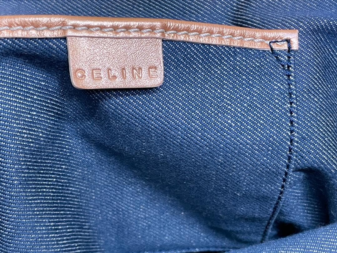 s*i様 CELINE セリーヌ パリ マカダム ブギーバッグ デニム ハンドバ