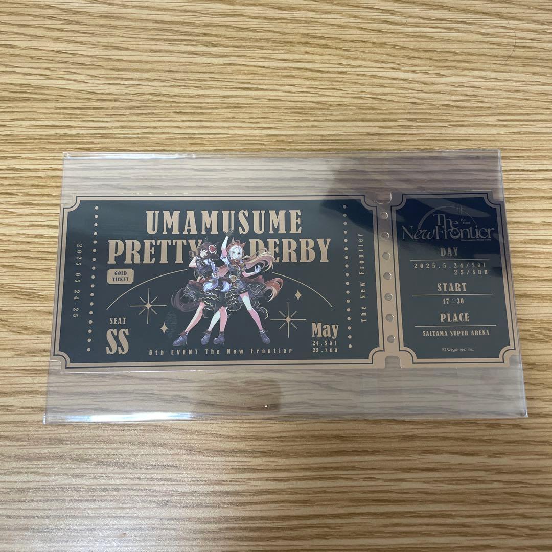限定】ウマ娘 6thライブ SS席 特典グッズ 銀テープ・チラシ付き - メルカリ