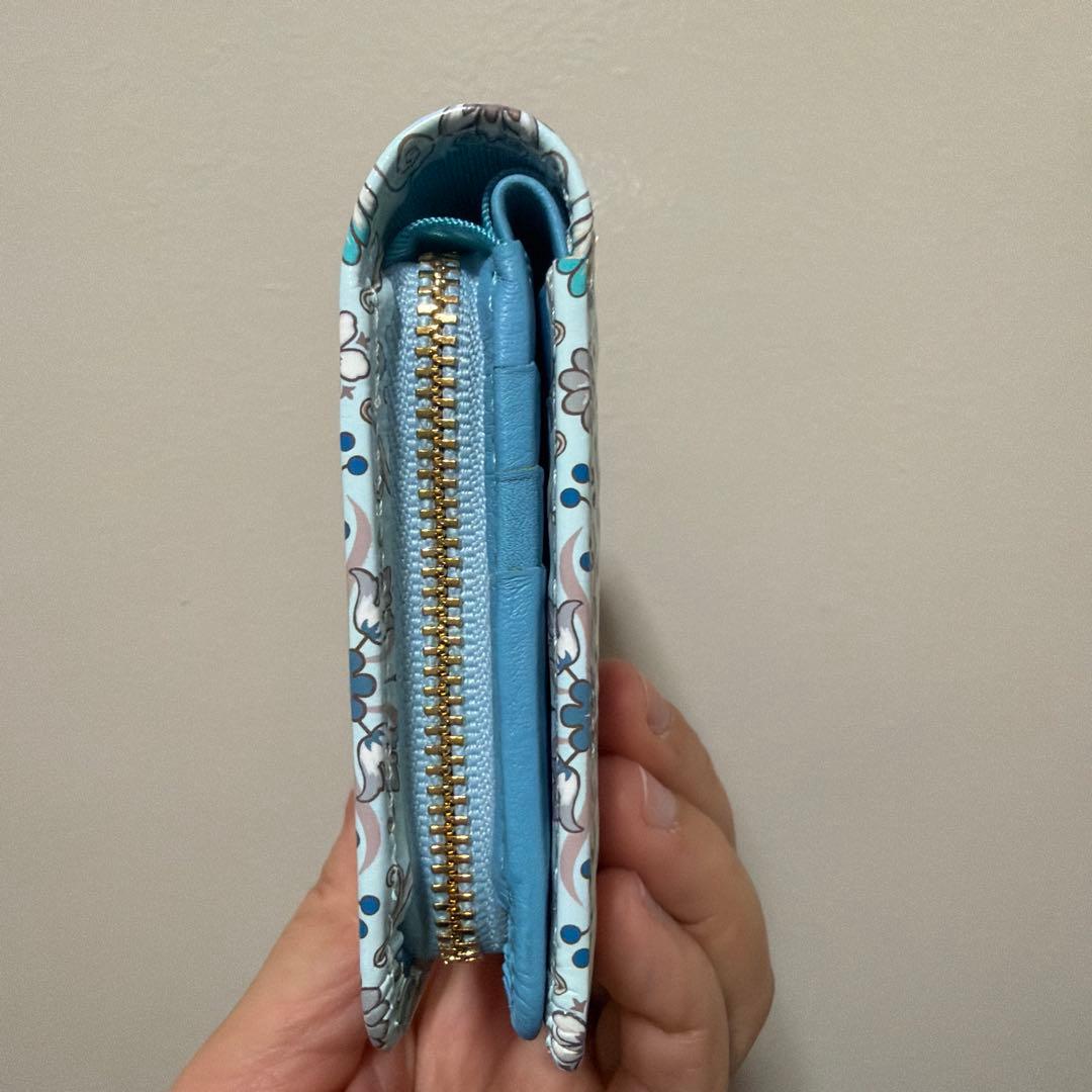 【新品未使用】浅草文庫 シルクロード 友禅染 江戸小紋 二つ折り 財布 日本製