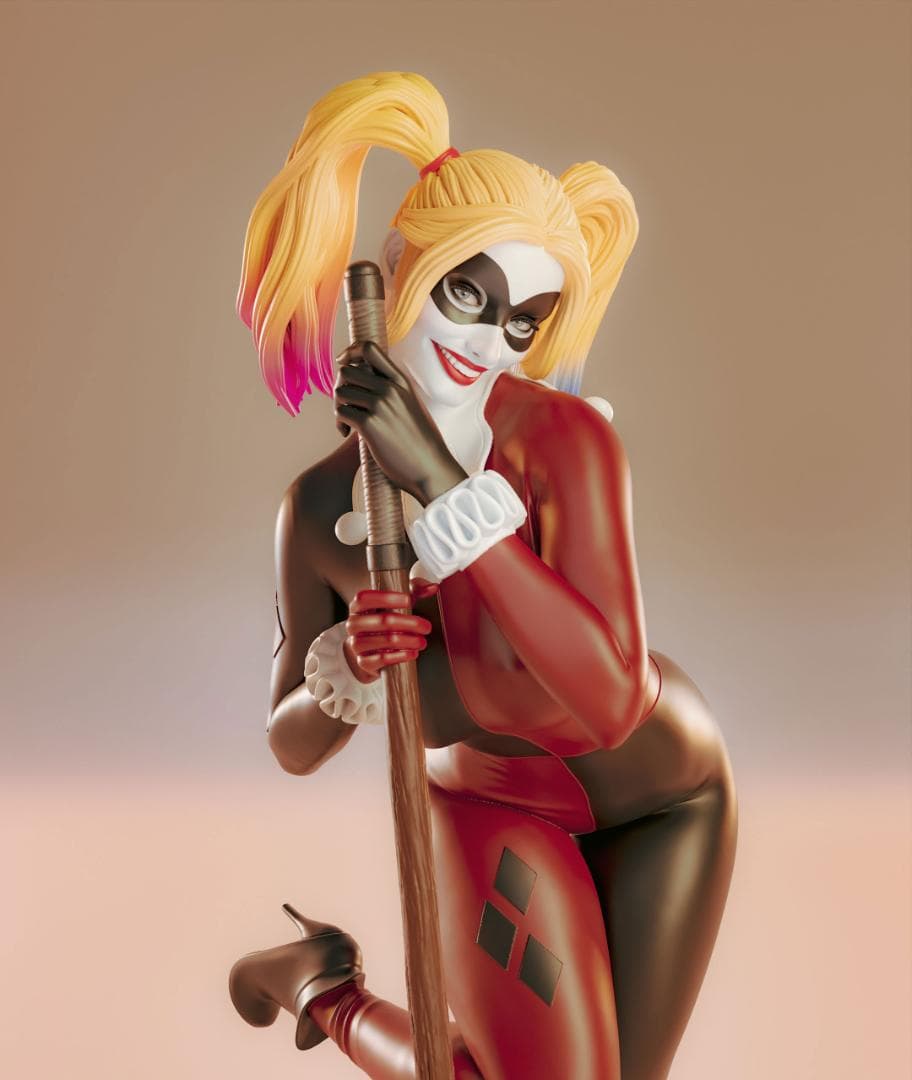 1/4　未塗装 未組立　フィギュア　ガレージキット 【 ハーレイ・クイン 】 1/4 未塗装 未組立 フィギュア ガレージキット 【 ハーレイ・クイン 】