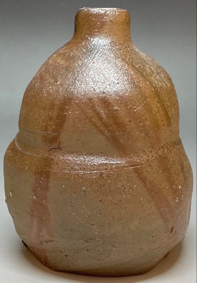 末石泰節　備前徳利　ぐい呑　備前焼　共箱　栞 　C5543