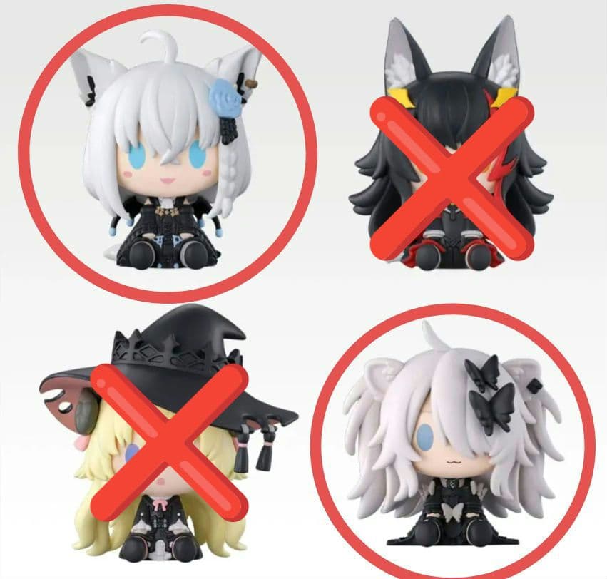 一番くじ ホロライブ ヴィラン ちょこのっこ 白上フブキ 獅白ぼたん