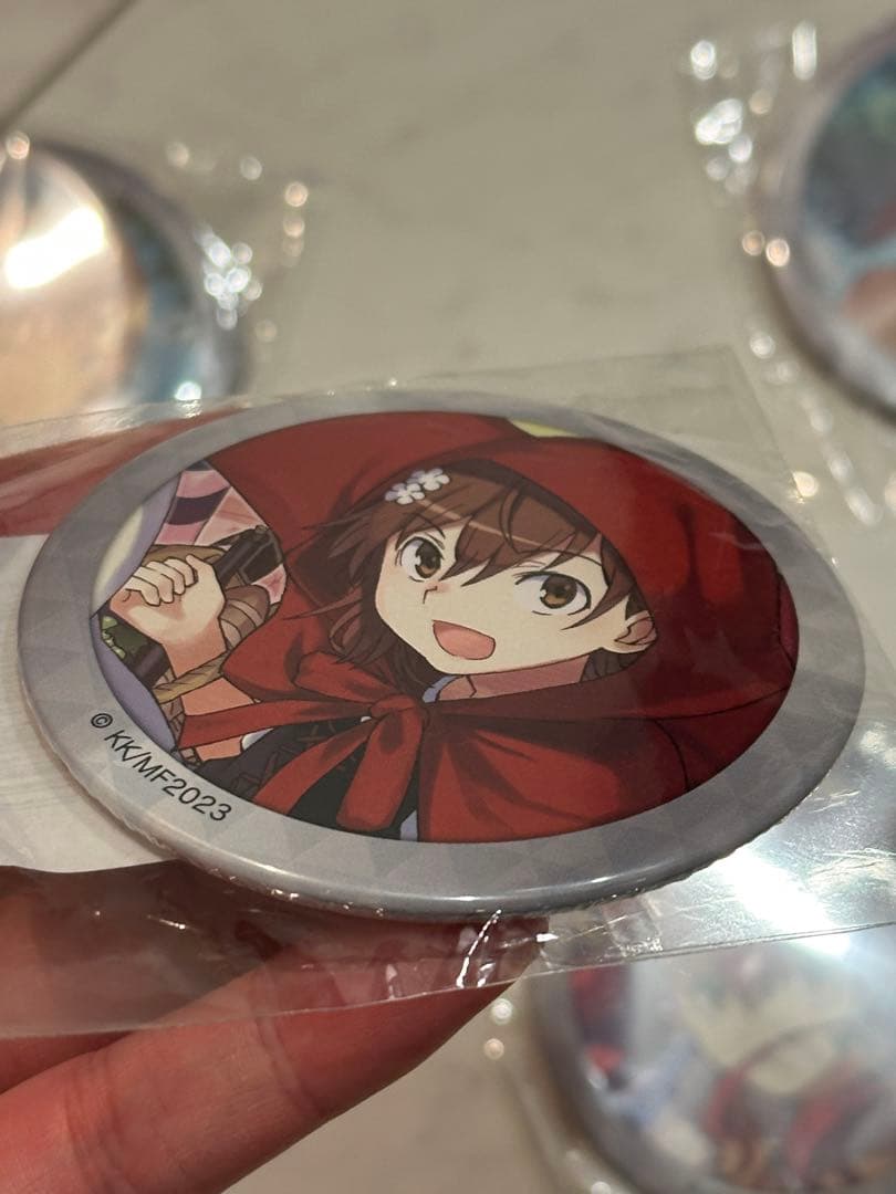 【希少】とある科学の超電磁砲 御坂美琴 缶バッジ 赤ずきん 原作 くじ引き堂