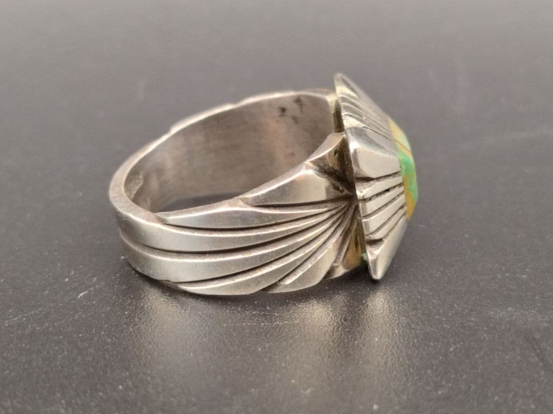 インディアンジュエリー◎リング指輪◎C.Benally◎ベナリー◎ターコイズ