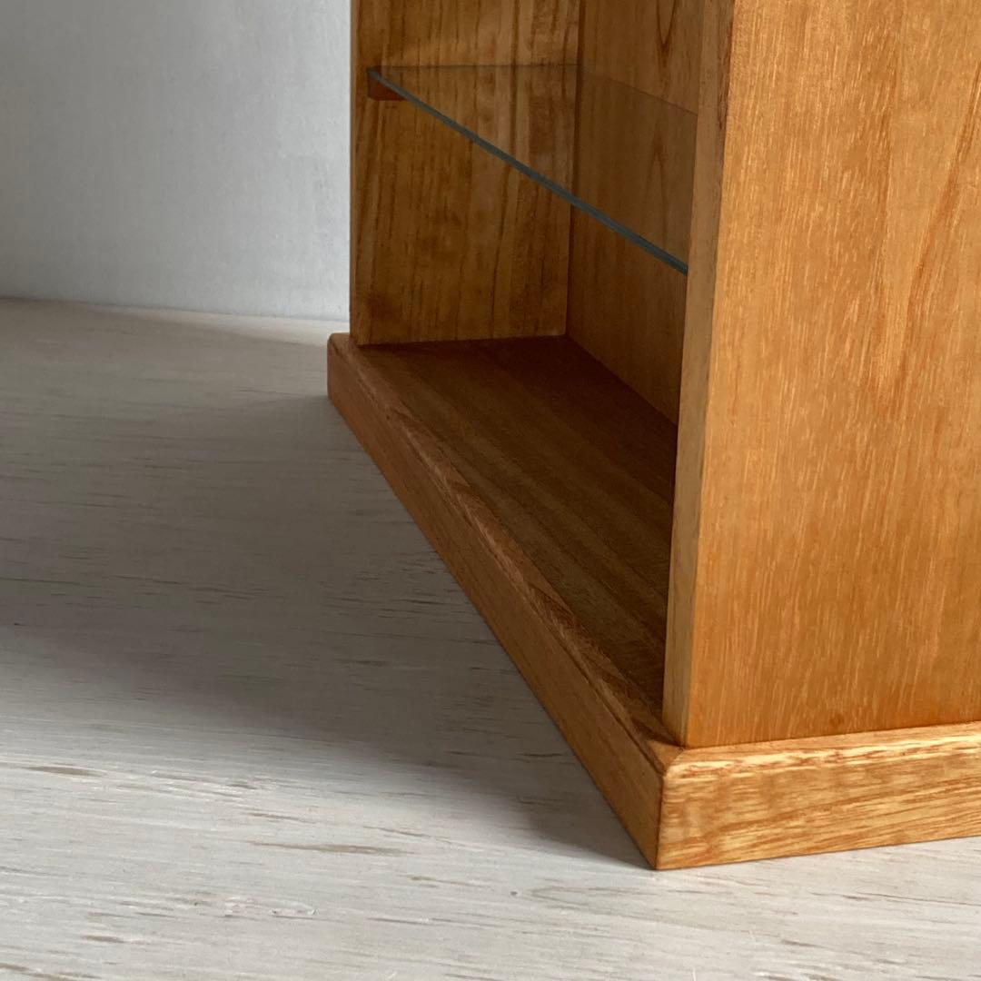 古い木製 オープンラック 3段 木製棚 陳列棚