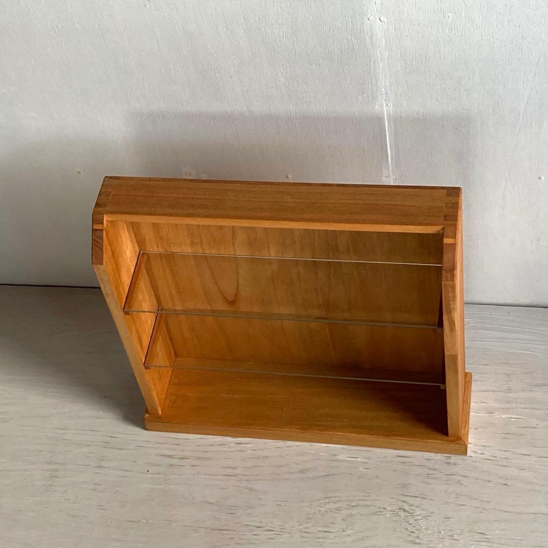 古い木製 オープンラック 3段 木製棚 陳列棚