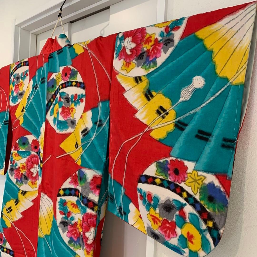 銘仙 大正ロマン 昭和レトロ アンティーク 羽織 着物 絽 紗 和洋折衷